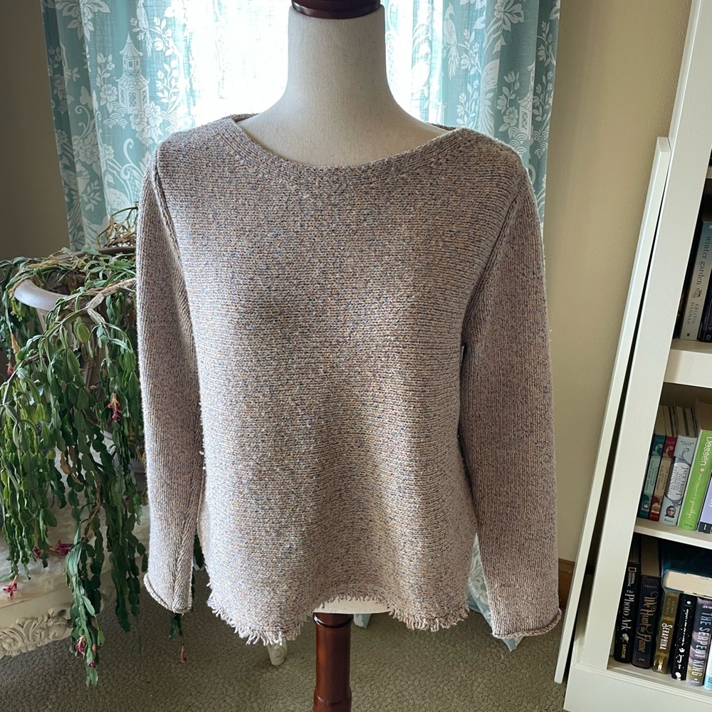 Eileen Fisher linen cotton knit sweater